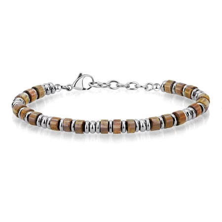 Xiao Hua Healing Natural Stone Bracelet -1 piece, 7.6+1.5 inch adjustable bracelet, positive energy encouragement bracelet, daily wear meditation natural stone jewelry, style 2