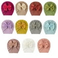 thumbnail image 2 of Newborn Infant Baby Turban Cotton Blends Hat Lovely Soft Cute Bow Knot Beanies Baby Gifts, 2 of 4