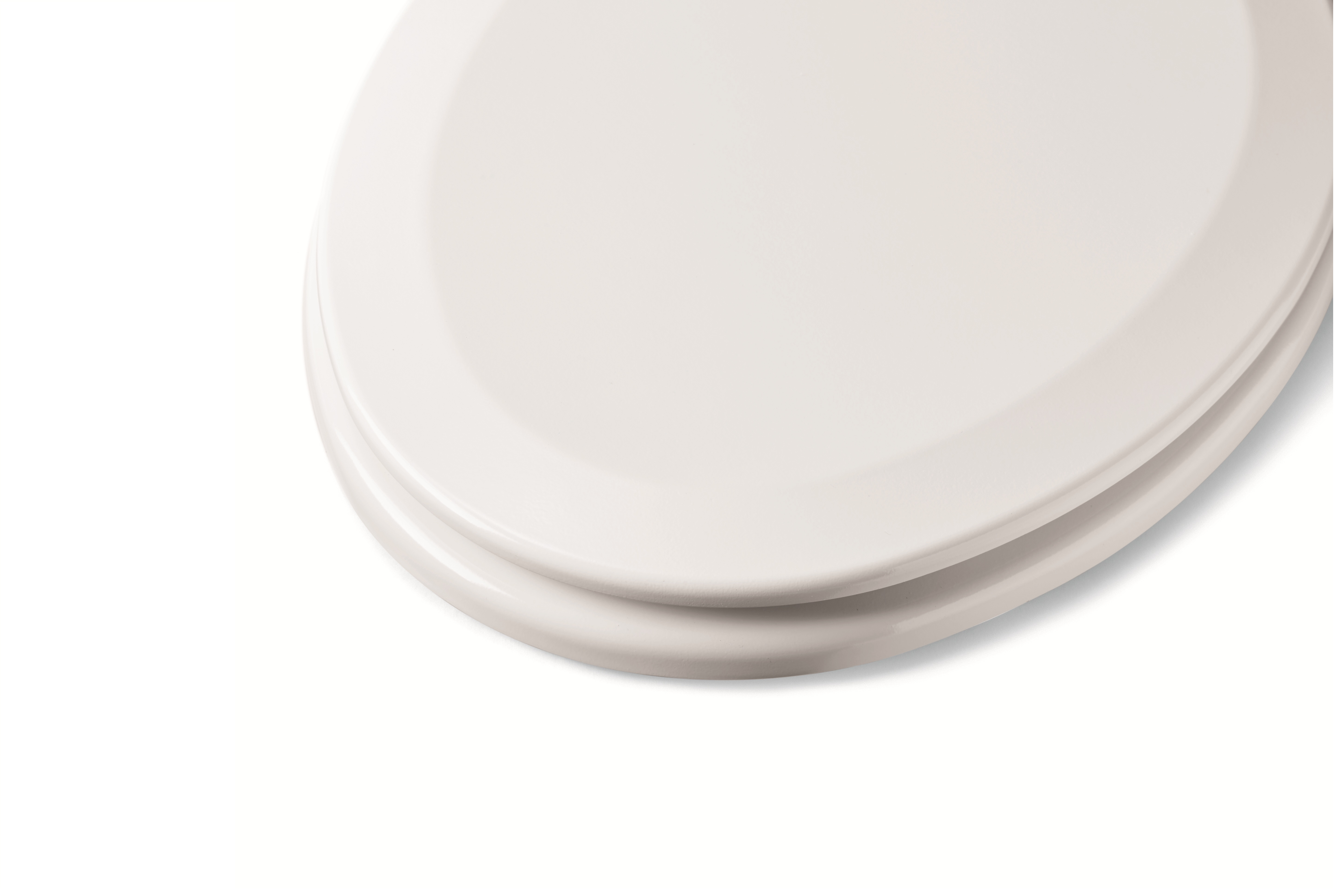 Mainstays Plastic Round Toilet Seat, Daisy White photo 2