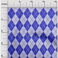 thumbnail image 2 of oneOone Polyester Spandex Blue Fabric Check Argyle Sewing Craft Projects Fabric Prints By Yard 56 Inch Wide, 2 of 4