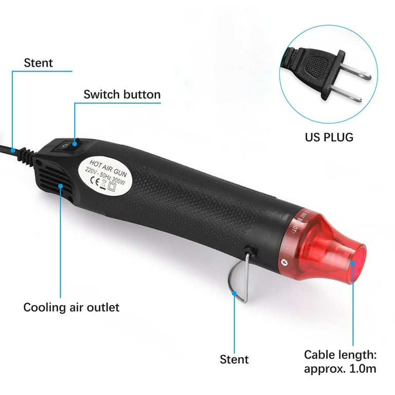 220V 110V DIY Hot Air Gun DIY Using 300W Heat Machine with Support