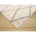 thumbnail image 2 of Hand-knotted Wool Ivory Transitional Trellis Trellis Moroccan Rug, 2 of 3