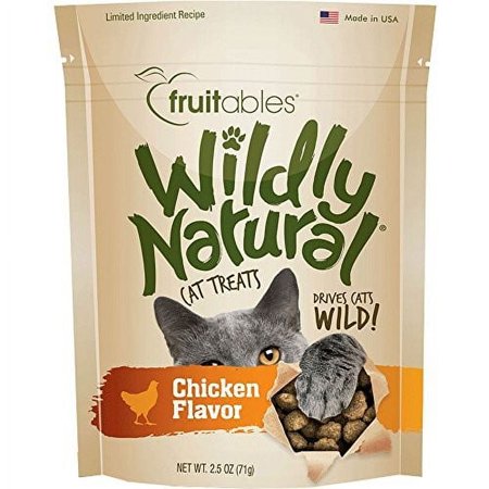 UPC: 0852763006191 | Fruitables Wildly Natural Cat Treats Chicken Flavor 2.5 oz
