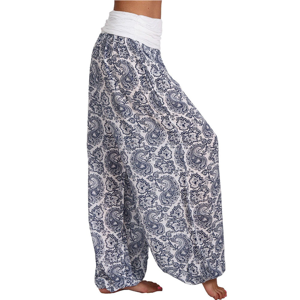 Beloved Mens Yoga Wide Leg Boho Hippie Comfy Plus Size Harem Pants 