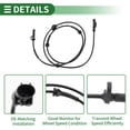 thumbnail image 4 of Unique Bargains ABS Wheel Speed Sensor ABS Sensor Anti-lock Braking System Sensor for Fiat Punto 1.9 2003-2012 No.0265007831/51737851 Rear Left, 4 of 7