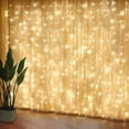 thumbnail image 1 of * Cadena de luces LED, 8 modos de iluminación, resistente al agua IP44, decoración navideña, ventana, boda, cumpleaños, hogar, patio Ormromra WLJ-1395, 1 of 5