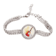 thumbnail image 1 of Guitarra Electrica Jazz cultura Pulsera de tobillera de cadena de tenis, joyería de diamantes, 1 of 3