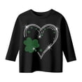 thumbnail image 3 of Kiijoy Toddler Girls St. Patrick's Day T-Shirt 3/4 Sleeve Crewneck T Shirt, Sizes 3-4, 3 of 3