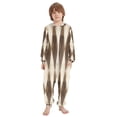 thumbnail image 2 of Vzayyk 4T-14Y Size Aviliable Cozy One-Piece Footless Sleeper Pajama Brown, 2 of 8