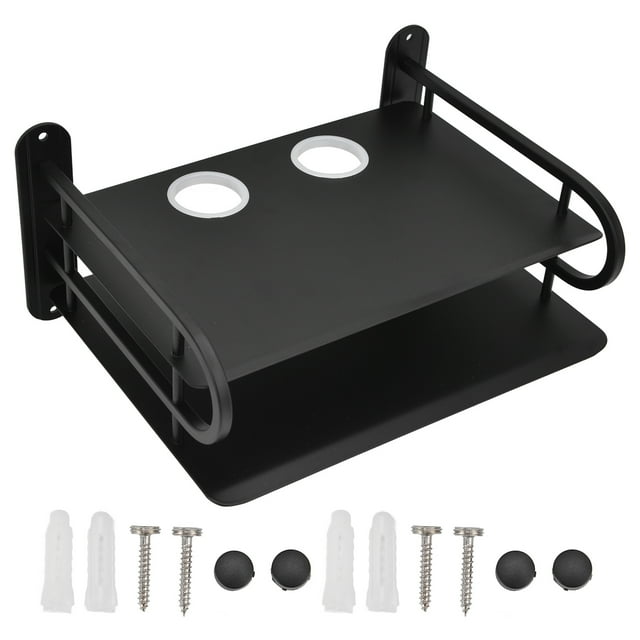 DVD Shelf, Black TV Box Shelf For Meeting Room For Hotel