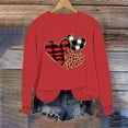 thumbnail image 4 of Busydd Valentine Shirts for Women Fashion Graphic Holiday Sweatshirt for Women Casual Comfy Cotton Long Sleeve Crewneck Women's Sweatshirt XL, 4 of 6