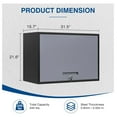 thumbnail image 3 of Metal Storage Cabinet Black&Gray Wall Cabinets with Shelf and Locking Door - Wall Mounted Storage Cabinet for Garage Warehouse Home Office - Assembly Required, 3 of 9