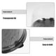 thumbnail image 4 of 50 recipientes de plástico para pasteles, cajas transparentes con tapas para llevar postres y panadería., 4 of 7