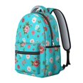 thumbnail image 2 of Pioneer Flower Floral Print Pattern Backpack for School, Cute School Bag with Adjustable Shoulder Straps and Padded Back, 15.3"x11"x7.1", 2 of 5
