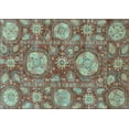 thumbnail image 1 of Ahgly Company Indoor Rectangle Abstract Light Blue Modern Area Rugs, 4' x 6', 1 of 4