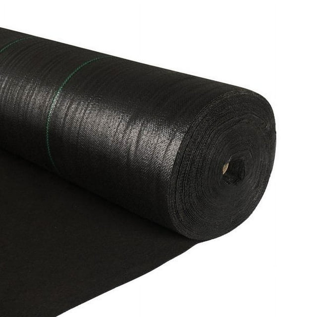 MesaSe 5oz 3*250ft Polyethylene Double Layer Weeding Cloth Black