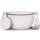 thumbnail image 1 of Bolso Bandolera Mujer, Riñonera Mujer Piel Sintética con Billetera, Bolsos Modernos con Correa Ancha para el Hombro, Bolso Pequeño de Hombro con Cremallera y Correa de Hombro Intercambiable, 1 of 6