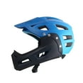 thumbnail image 3 of Casco integral transpirable y ventilado para bicicleta, ideal para montar en bicicleta, hacer snowboard y desplazarse al trabajo. azul, 3 of 9