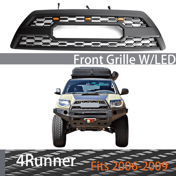 For Toyota 4Runner 2006-2009 TRD Style W/LED Front Grill