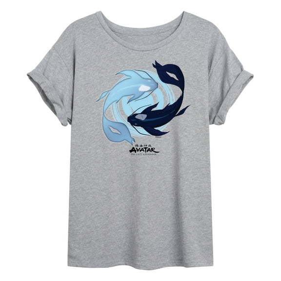 Avatar: The Last Airbender - Moon and Ocean Spirit Koi - Juniors Ideal Flowy Muscle T-Shirt