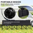 thumbnail image 4 of Outsunny 6 Seat Folding Camping Chair w/ Cup Holder for Camping, Black, 4 of 10