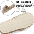 thumbnail image 5 of BERANMEY Womens Fuzzy Open Toe Slippers Faux Fur Slippers with Memory Foam House Shoes Lightweight for Indoor Outdoor & Home Use, 5 of 9