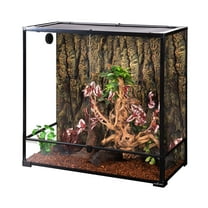 REPTIZOO Reptile Glass Extra-tall Terrarium with Double Hinge Door 36" x 18" x 36"（100 Gallon)