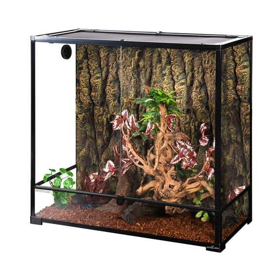 REPTIZOO Reptile Glass Extra-tall Terrarium with Double Hinge Door 36" x 18" x 36"（100 Gallon)