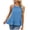 Blue, variant on Spring Summer Tops for Women Casual Vacation Party Bandeau Lace Strapless Sleeveless Blouse, White XXL