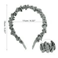 thumbnail image 3 of Unique Bargains 1 Pc Fashion Elegant Pleated Headband for Women for Girls 5.91"x1.57" Gray, 3 of 4