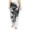 thumbnail image 2 of Lsque Abstract Eagle Ink Print Women's Pajama Pants, Lounge Pant - Comfortable Home Wear,Elastic Waistband, Stylish Design-X-Large, 2 of 9