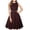 Wine summer dresses, variant on SEMPAI Summer Dress for Women Summer Dresses Sleeveless Round Neck Solid Knee-Length Sun Dress Sundresses for Women 2024 Stylish