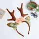 thumbnail image 4 of Diadema con astas de ciervo para , adorno para el pelo, ideal para fotos navideñas., 4 of 5