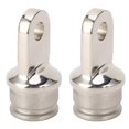 thumbnail image 1 of 2PCS External Eye End Marine Grade Heavy Duty Stainless Steel Boat Fitting Top Cap Fit for 7/8in Outer Diameter Round Pipe, 1 of 5