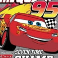 thumbnail image 3 of Disney's Cars - Lightning Mc Queen Seven Time Champ - Toddler And Youth Raglan Graphic T-Shirt, 3 of 5