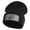Black, variant on Anime Ninja Headband Embroidered 12" Long Knitted Beanie - Black OSFM