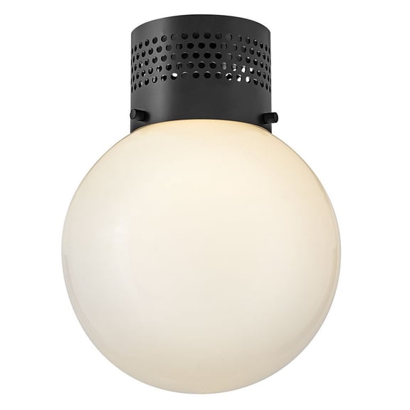 84221BK Lark Taj - 12W 1 LED Small Flush Mount-13 Inch Tall and 9.75 Inch Wide-Black Finish