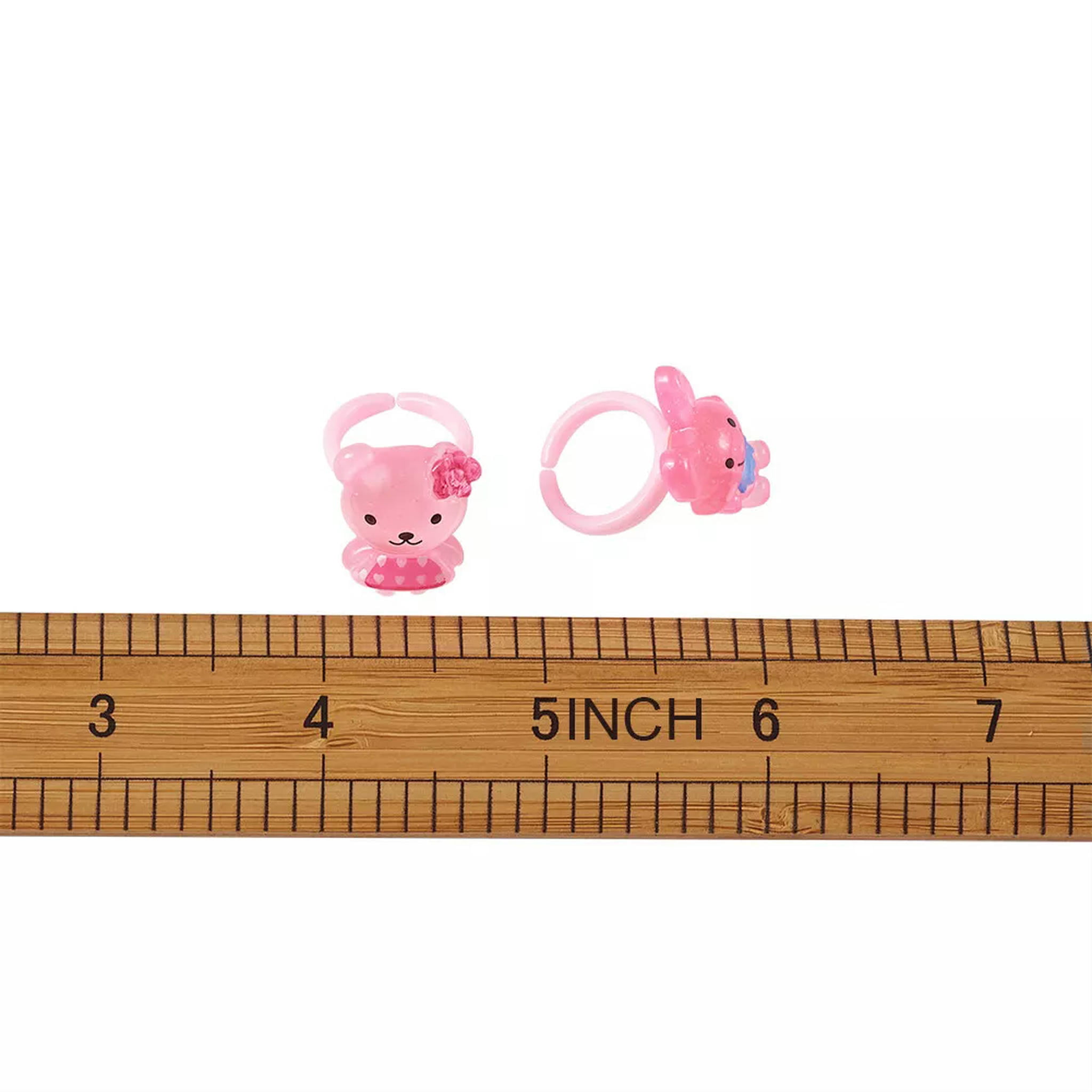 U8MO 100pcs Colorful Cute Jewelry Plastic Kids Rings For Girls DIY Craft Making 14mm
