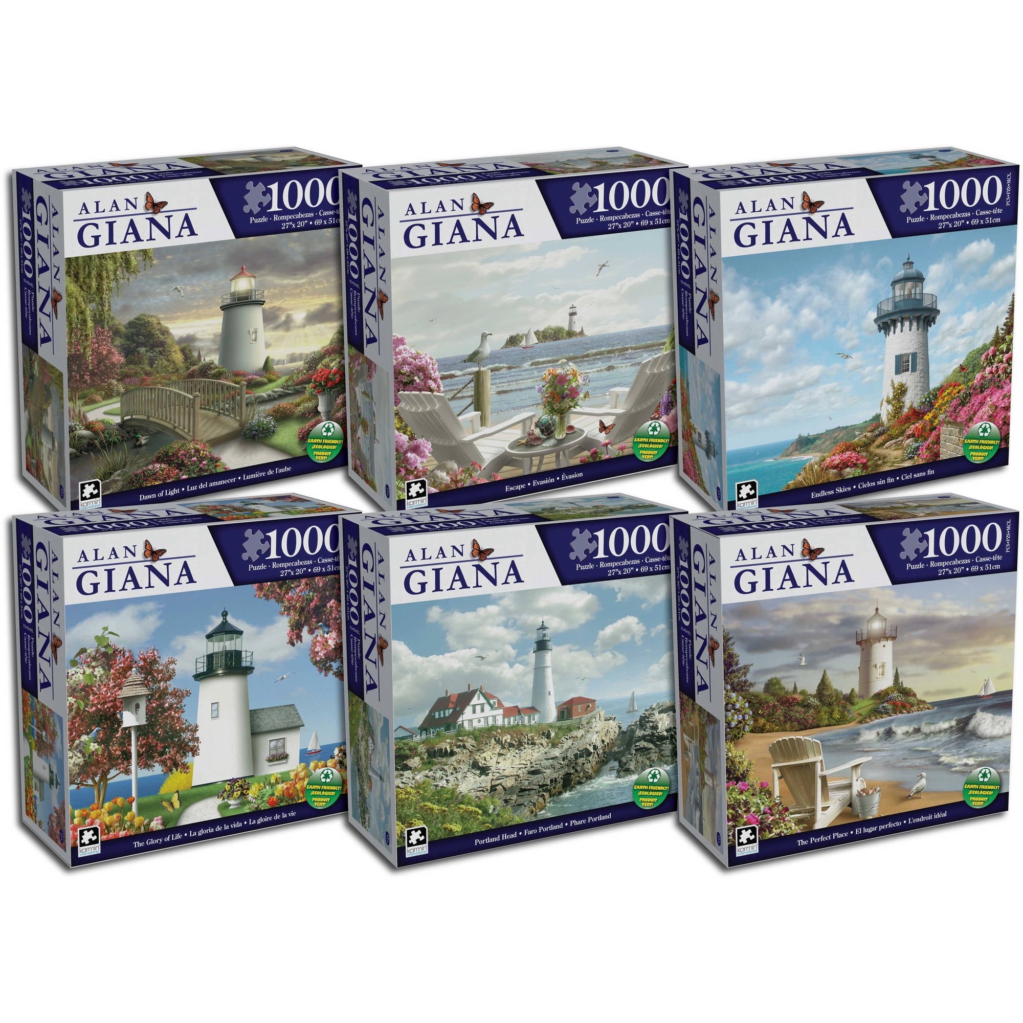 K1 Puzzles The Art of Alan Giana on a Clear Day 1000pc Jigsaw for sale online