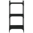 thumbnail image 2 of vidaXL Bookcase 3-Tier Black 40x30x86 cm Engineered Wood, 2 of 5