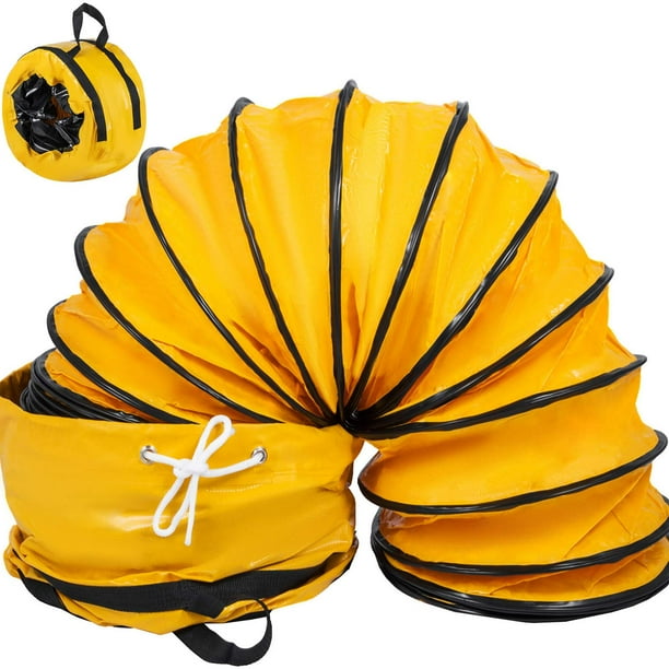 Manguera de ductos flexible de PVC de 7,6 m para ventilador de 30,48 cm