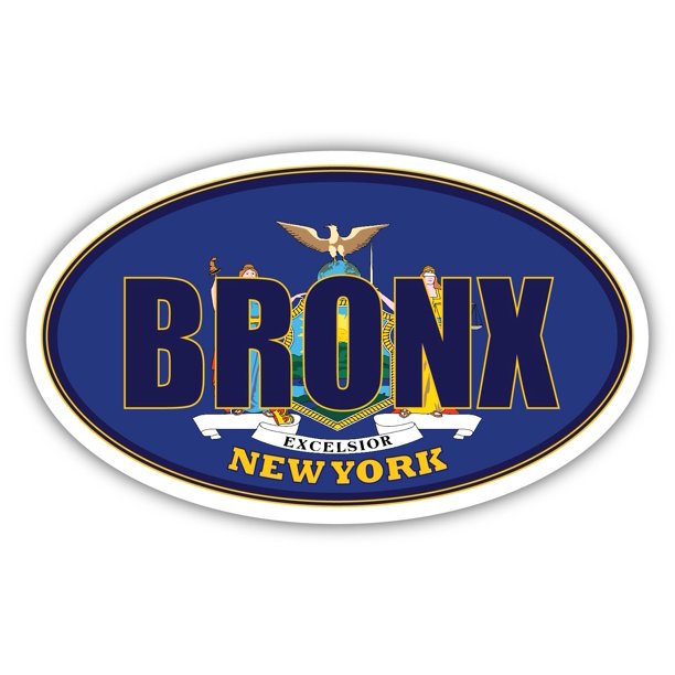 Bronx City New York State Flag NY Flag Bronx County Oval State Colors