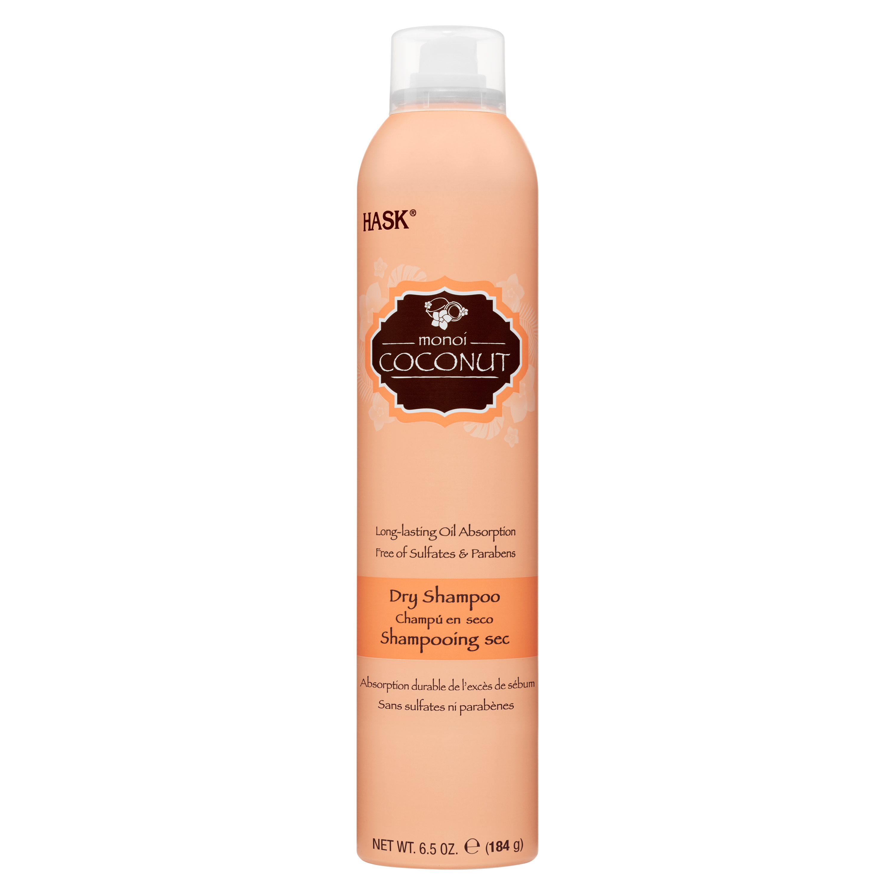 HASK Monoi Coconut Nourishing Dry Shampoo AluminumFree, rich coconut