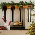 thumbnail image 1 of Velvet Bow Wreath for Staircase Fireplace and Carpet Holiday Celebration 6PCS, 1 of 3