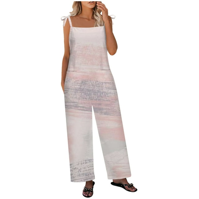 Birdeem Women Ladies Printed Summer Sleeveless Backless Loose Long Playsuits Rompers Jumpsuit