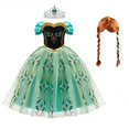 thumbnail image 1 of Disfraz Niña Anna Vestido para Niña Cosplay Princesa Reina de la Nieve Disfraz Niños Halloween Ropa Niños Cumpleaños Carnaval Fiesta de disfraces Fivean unisex, 1 of 2