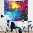 thumbnail image 4 of ONXE Boho Tapestry for Bedroom Aesthetic Pink Nature Art Room Decor Tapestry Multicolored Cloud Rainbow Tapestry Wall Hanging for Teen Girl Funny Large Posters for Living Room Dorm Decor (40"x60"), 4 of 6
