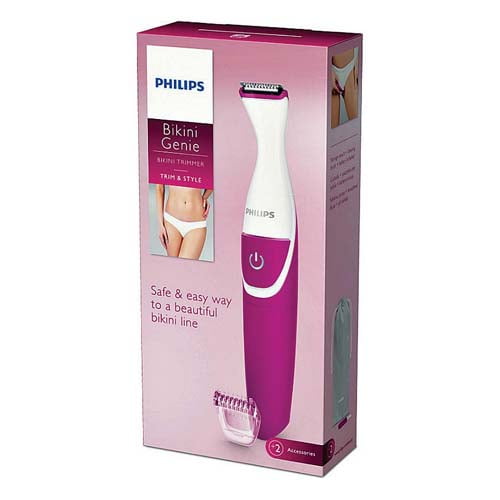 Philips Norelco Bikini Genie Trimmer For Women With Shaving Head And