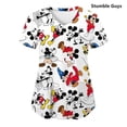 thumbnail image 1 of T-shirt à Manches Courtes Col en V pour Femmes, Uniforme de Soins Infirmiers, Imprimé Trèfle Vert, Uniforme de Soins de Santé pour la Saint-Patrick, 1 of 7