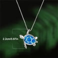 thumbnail image 3 of LSLJS Turtle Necklace Silver- Blue Interior Sea-Turtle Necklace for Women Girls Wonderful Gift, Gifts for Mom Wife Girlfriend on Anniversary Mothers Day Valentines Day Christmas Birthday Gifts, 3 of 7